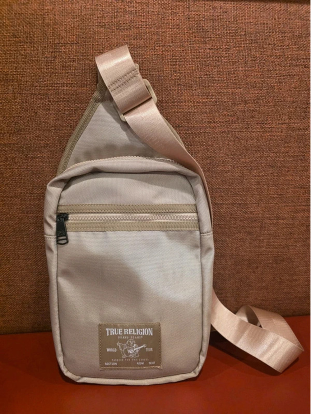 True Religion Crossbody Sling Bag Beige. new